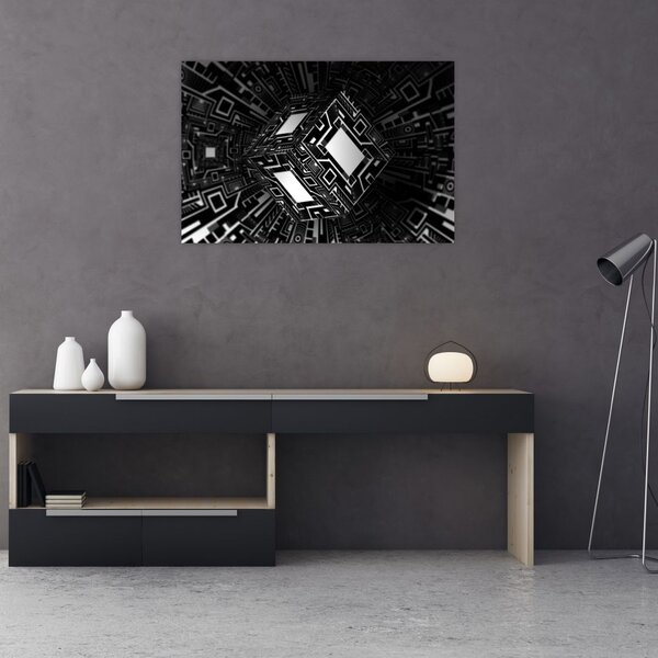 Obraz abstraktné kocky (90x60 cm)