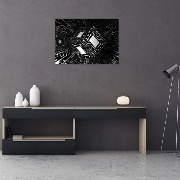 Obraz abstraktné kocky (70x50 cm)