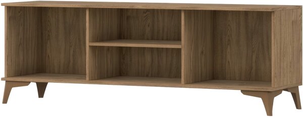 TV stolík s policou a skrinkami ENTSIAN 150x40cm, dub artisan