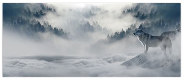 Obraz vlkov (120x50 cm)