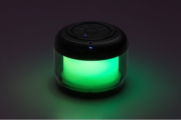 Rabalux 76110 - RGB stolná lampa s reproduktorom RADELIA RGB/3W/3,7V 500mAh