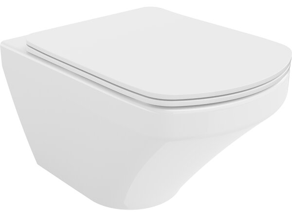 Mexen Vito, závesné WC Rimless 54,5 x 37 cm s pomaly padajúcim sedátkom z duroplastu, biela, 30174000