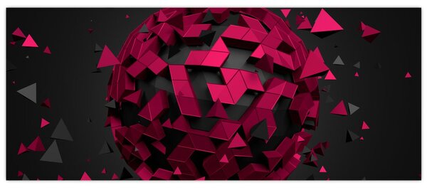 Obraz 3D abstrakcie (120x50 cm)
