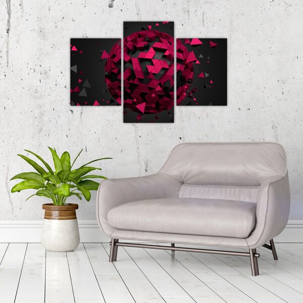 Obraz 3D abstrakcie (90x60 cm)