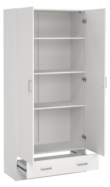 Šatníková skriňa Sid 80 x 36 x 170 cm, biela
