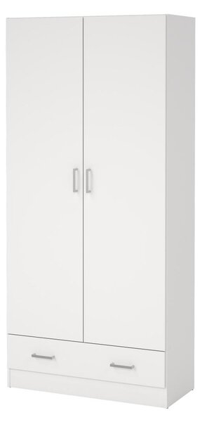 Šatníková skriňa Sid 80 x 36 x 170 cm, biela