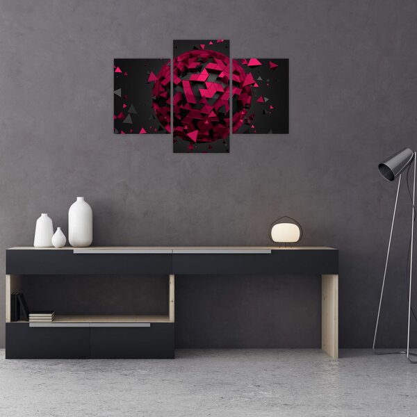 Obraz 3D abstrakcie (90x60 cm)
