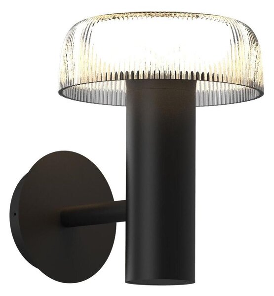 Zuma Line WT33111 - LED Solárna nástenná lampa BLUET LED/2,5W/2000mAh IP44 čierna