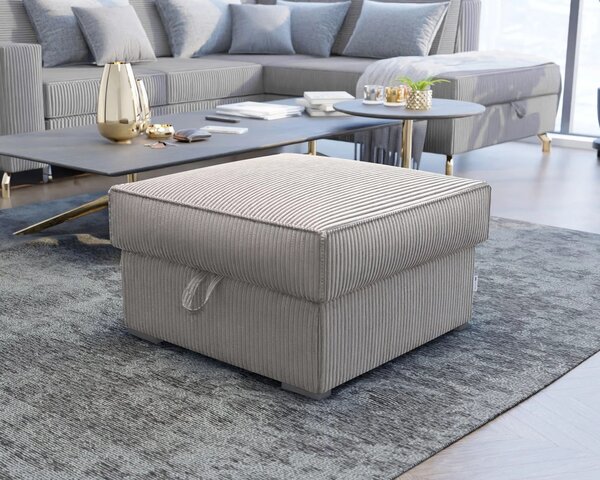 Béžový taburet SMART COSARO s úložným priestorom 65x65 cm