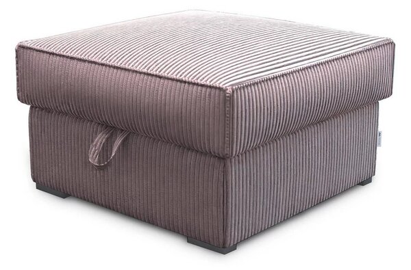 Svetlofialový taburet SMART COSARO s úložným priestorom 65x65 cm
