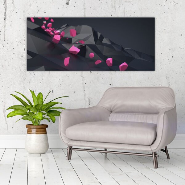 Obraz 3D abstrakcie (120x50 cm)
