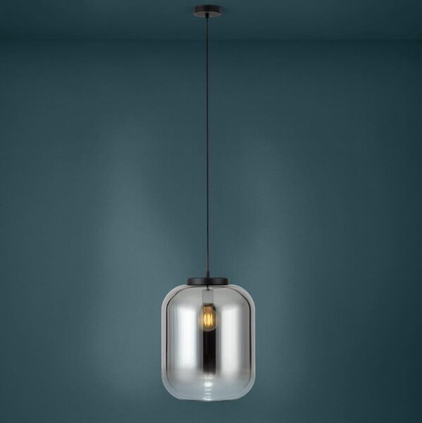 Eglo 39674 - Luster na lanku BULCIAGO 1xE27/40W/230V pr. 35 cm dymová