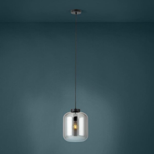 Eglo 39673 - Luster na lanku BULCIAGO 1xE27/40W/230V pr. 25 cm dymová