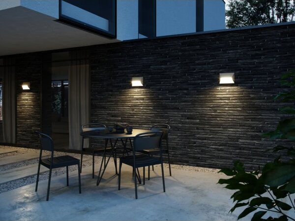 Nordlux - Vonkajšie nástenné svietidlo PONTIO 2xGU10/25W/230V IP54