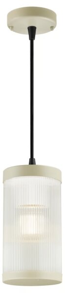 Nordlux - Vonkajší luster na lanku COUPAR 1xE27/25W/230V IP33 krémová