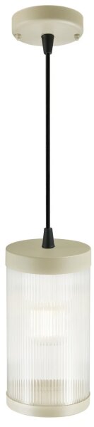Nordlux - Vonkajší luster na lanku COUPAR 1xE27/25W/230V IP33 krémová