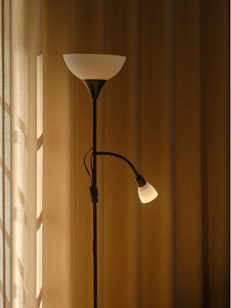 Nordlux - Stojacia lampa LAURIA 1xE27/40W/230V + 1xE14/15W