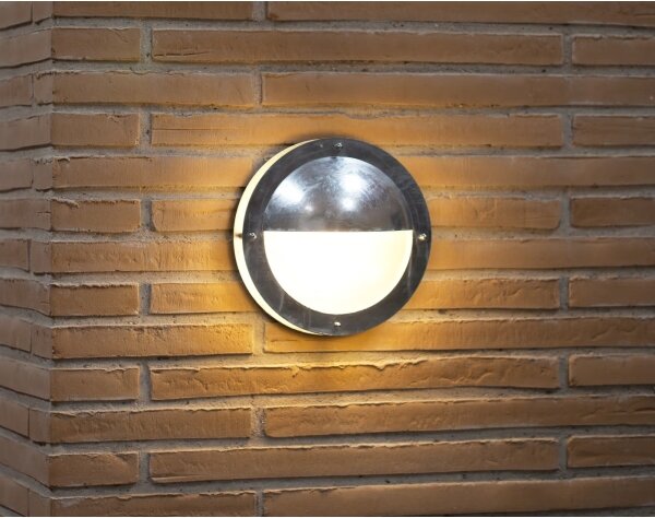 Nordlux - Vonkajšie nástenné svietidlo MALTA 1xE27/60W/230V IP54 strieborná