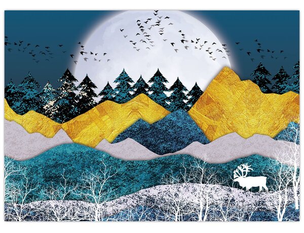 Obraz - Polárna krajina (70x50 cm)