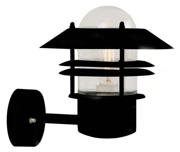 Nordlux - Vonkajšie nástenné svietidlo BLOKHUS 1xE27/60W/230V IP54 čierna
