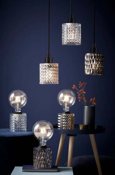 Nordlux - Luster na lanku HOLLYWOOD 1xE27/60W/230V dymová