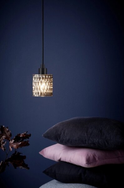Nordlux - Luster na lanku HOLLYWOOD 1xE27/60W/230V dymová