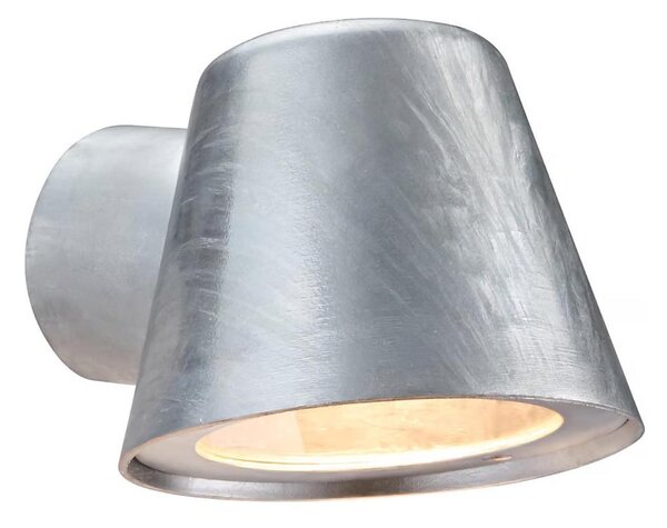 Nordlux - Vonkajšie nástenné svietidlo ALERIA 1xGU10/35W/230V IP44 strieborná