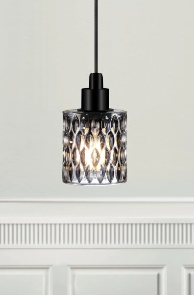 Nordlux - Luster na lanku HOLLYWOOD 1xE27/60W/230V dymová