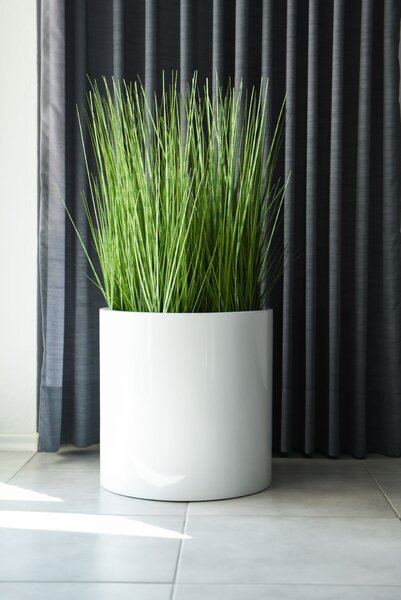 Umelá tráva v kvetináči ZEBRA, plast, výška 80 cm, zelená