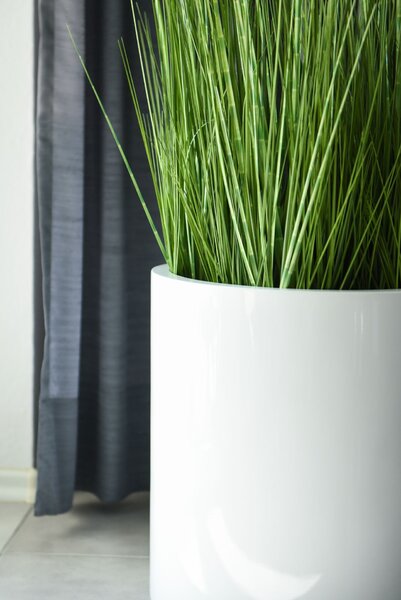 Umelá tráva v kvetináči ZEBRA, plast, výška 80 cm, zelená