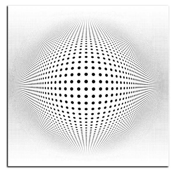 Obraz na plátne - Abstraktná geometrická sfera - štvorec 3218A (50x50 cm)