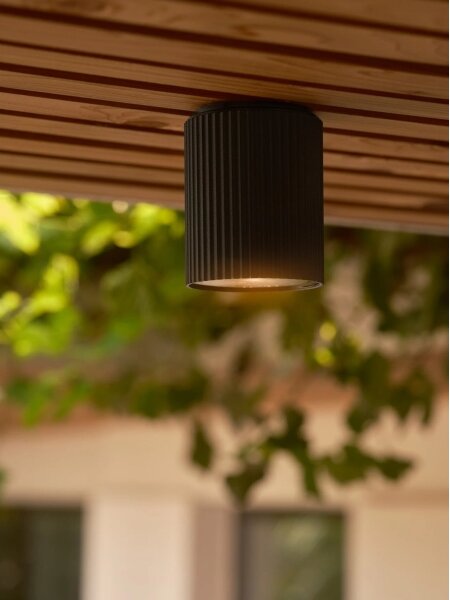 Nordlux - Vonkajšie stropné svietidlo KYKLOP 1xGU10/15W/230V IP54 čierna