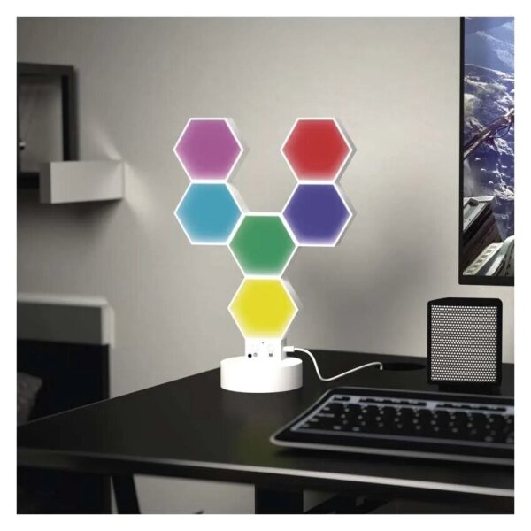 RGBIC Stmievateľná stolná lampa GoSmart LED/5,5W/230V Wi-Fi Tuya