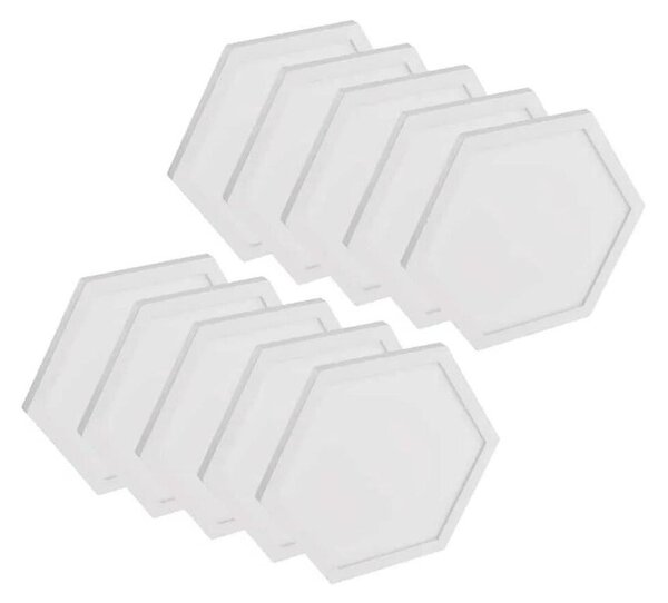 SADA 10x RGBIC Stmievateľný panel LED/1,9W/230V Wi-Fi Tuya