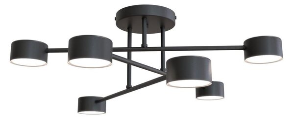 Prisadený luster HALO 6xGX53/10W/230V čierny
