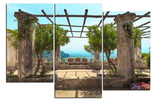 Obraz na plátne - Staroveká záhrada na morskom pobreží 1249D (90x60 cm)