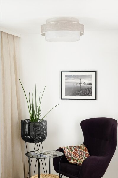 Brilagi - Stropné svietidlo DOVER SPACE LED/12W/230V pr. 50 cm šedá/krémová