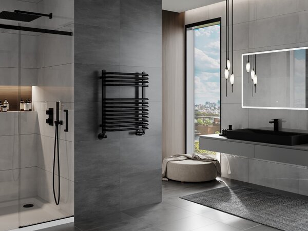 Mexen Apollo, vykurovacie teleso 660 x 550 mm, 384 W, čierna, W117-0660-550-00-70