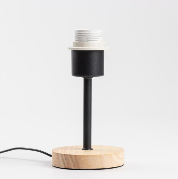 Brilagi - Stolná lampa NUBILA WOOD 1xE27/25W/230V dub/čierna
