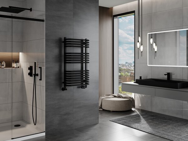 Mexen Apollo, vykurovacie teleso 860 x 450 mm, 422 W, čierna, W117-0860-450-00-70