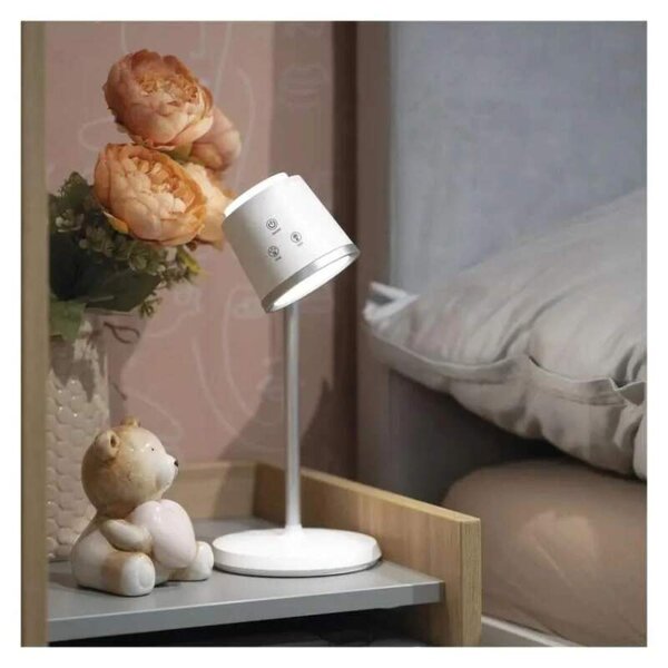 LED akumulátorová stolná lampa ABBIE biela (Z7636W)