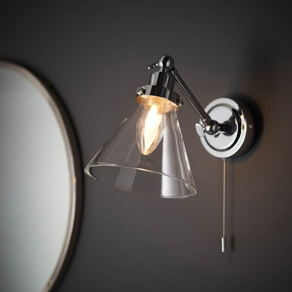 Endon 93853 -Kúpeľňové nástenné svietidlo FARADAY 1xG9/3W/230V IP44 lesklý chróm
