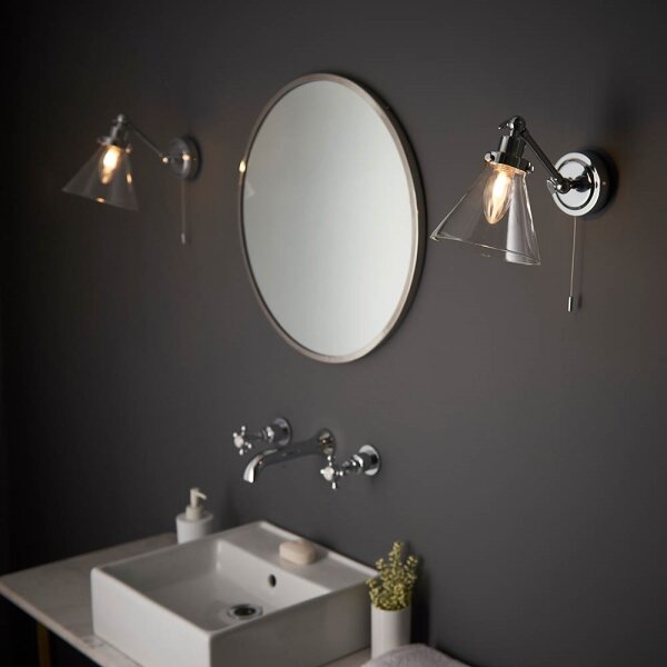 Endon 93853 -Kúpeľňové nástenné svietidlo FARADAY 1xG9/3W/230V IP44 lesklý chróm