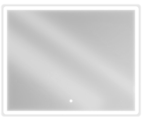 Mexen Navia, LED kúpeľňové zrkadlo s podsvietením 100 x 80 cm, 6000K, ochrana proti zahmlievaniu, 9803-100-080-611-00