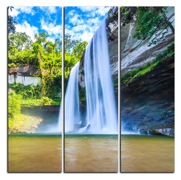 Obraz na plátne - Huai Luang vodopád - štvorec 3228B (75x75 cm)