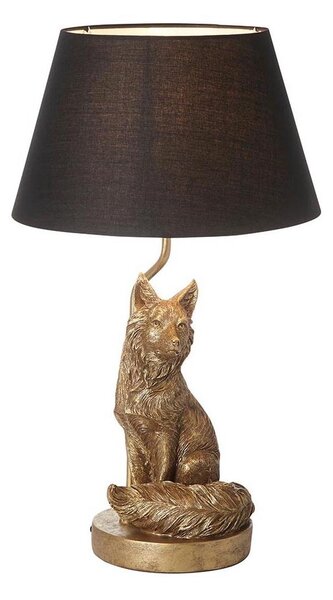 Endon 106796 - Stolná lampa FOX 1xE14/6W/230V čierna/mosadz
