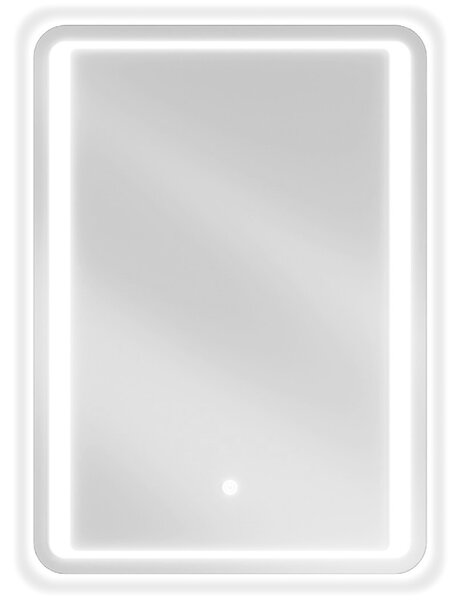 Mexen Zusa, LED kúpeľňové zrkadlo s podsvietením 50x70 cm, 6000K, ochrana proti zahmlievaniu, 9808-050-070-611-00