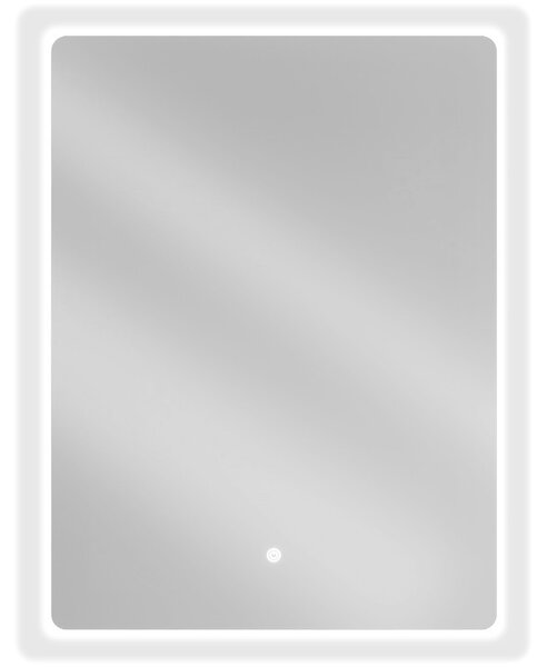 Mexen Sun, LED kúpeľňové zrkadlo s podsvietením 60x80 cm, 6000K, ochrana proti zahmlievaniu, 9807-060-080-611-00