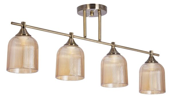 Luster na tyči 4xE14/60W/230V mosadz