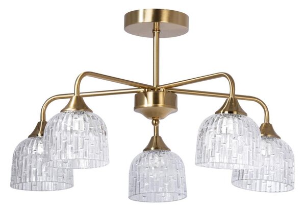 Luster na tyči 5xE14/60W/230V zlatá